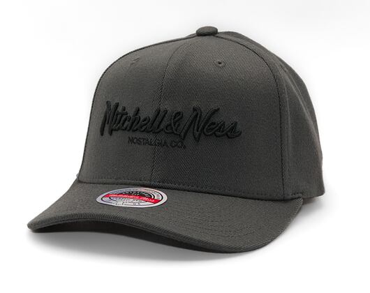 Mitchell & Ness Pinscript Redline Snapback Branded Charcoal Cap