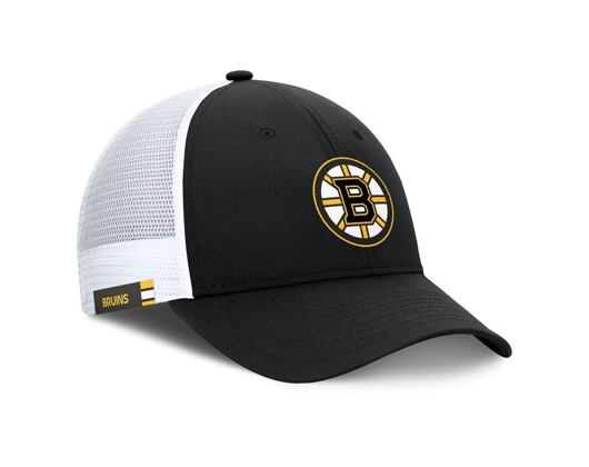Kšiltovka Fanatics - NHL Authentic Pro - Rink Structured - Boston Bruins - Black/White
