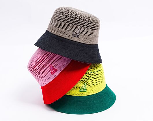 Klobouk Kangol - Double Mesh Lahinch - Sulphur/Masters Green