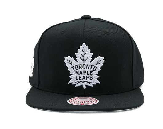 Kšiltovka Mitchell & Ness - Toronto Maple Leafs - Evergreen Black White Snapback - Black