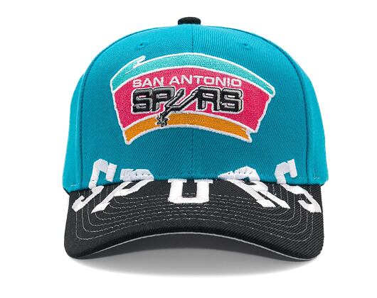 Kšiltovka Mitchell & Ness - San Antonio Spurs - Underarch Pro Snapback Hwc - Teal