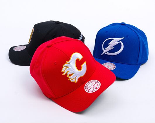 Kšiltovka Mitchell & Ness - Calgary Flames - Team Ground 2.0 Pro Snapback - Red