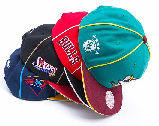 Kšiltovka Mitchell & Ness - Philadelphia 76Ers - Pipe Snapback Hwc - Black