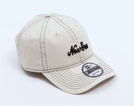 Kšiltovka New Era - Branded Contrast stitch 9TWENTY - Ivory / Black
