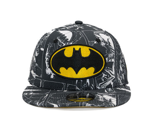 Dětská Kšiltovka New Era - WARNER BROS DC Print 9FIFTY - Batman - Yellow / Black