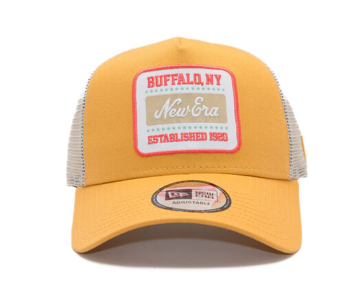 Kšiltovka New Era - Branded Buffalo Patch 9FORTY Trucker - Stone