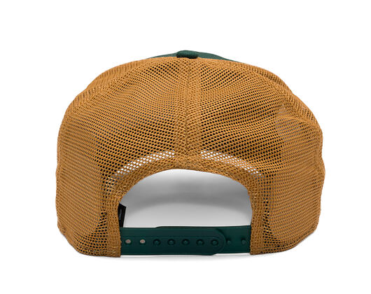 Kšiltovka New Era - MLB Debossed 9SEVENTY Stretch-Snap - Oakland Athletics - Green / Brown
