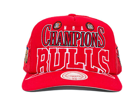 Kšiltovka Mitchell & Ness - NBA Big Champ Trucker - Chicago Bulls - Red