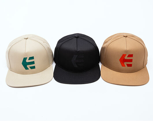 Kšiltovka Etnies - Icon Snapback - Tan/Green