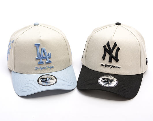 Kšiltovka New Era - MLB Mythical 9FORTY A-Frame - NY Yankees - Ivory / Black