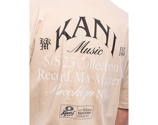 Triko Karl Kani - Kani Music Print T-Shirt - Beige