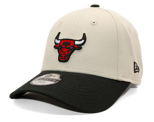 Dětská Kšiltovka New Era - NBA Color Block 9FORTY - Chicago Bulls - Stone / Black