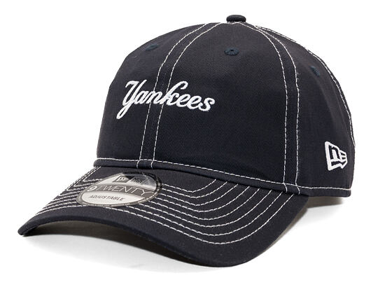 Kšiltovka New Era - MLB Contrast Stitch 9TWENTY - NY Yankees - Navy / White