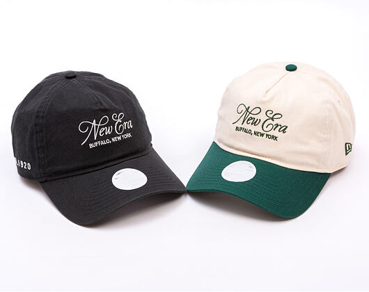 Dámská Kšiltovka New Era - A-Frame Cursive Script 9TWENTY A-Frame - Cream / Navy