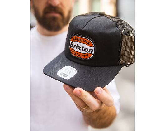 Kšiltovka Brixton Keaton MP Trucker Hat - Black/Black