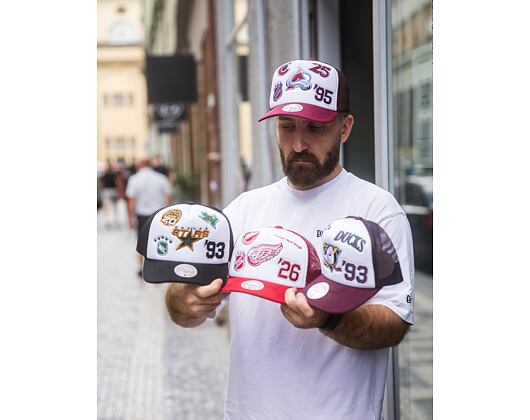 Kšiltovka Mitchell & Ness - Gridlock Trucker Vntg - Dallas Stars - White