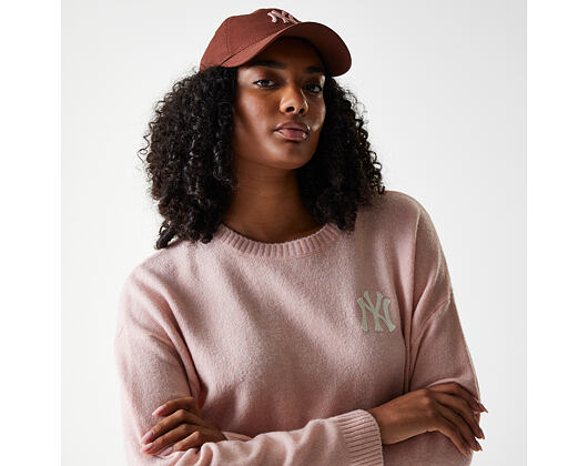 Dámský svetr New Era - MLB Knit Sweater - NY Yankees - Light Pink