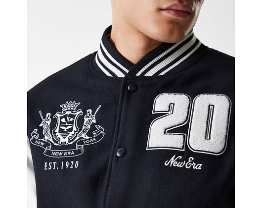 Bunda New Era - Patch Varsity Jacket - Black