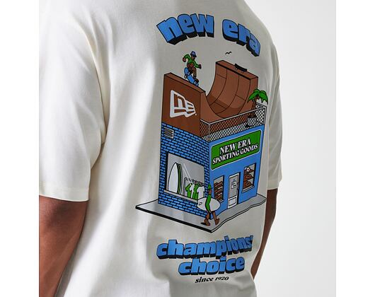 Triko New Era - Store Graphic Tee - Off White