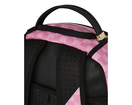 Sprayground - Pink And Black Drip Check Dlxsv Backpack 