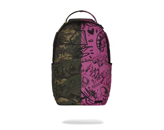 Sprayground - Split Pink And Camo Dlx Backpack 