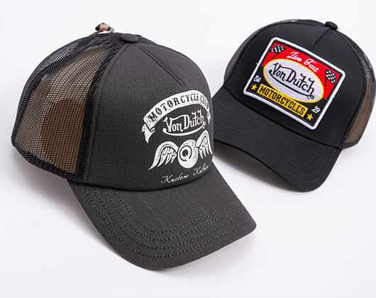 Kšiltovka Von Dutch - Trucker - VD MC - Dark Grey