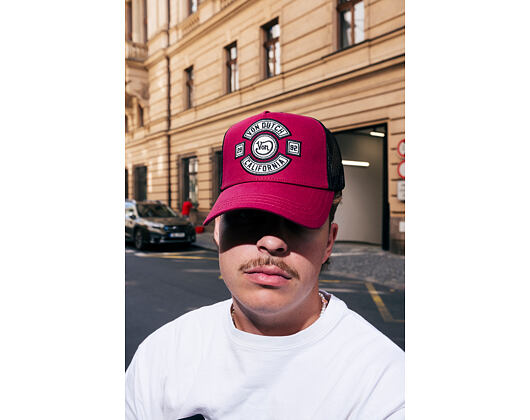 Kšiltovka Von Dutch - Trucker - MC Logo - Burgundy/Black