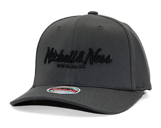 Mitchell & Ness Pinscript Redline Snapback Branded Charcoal Cap