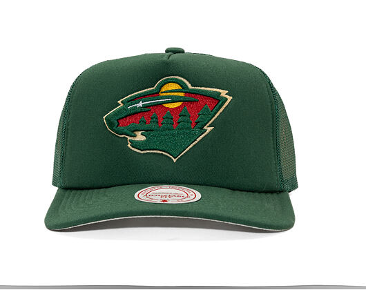 Kšiltovka Mitchell & Ness - NHL Evergreen Trucker Wild - Minnesota Wild - Green