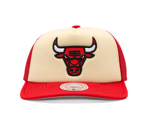 Kšiltovka Mitchell & Ness - NBA Vintage Block Trucker - Chicago Bulls - Cream