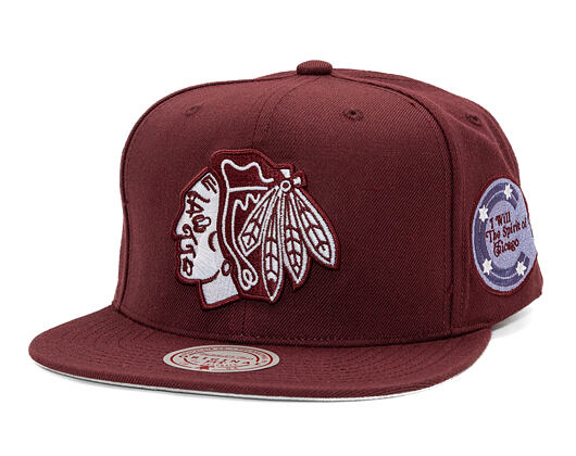 Cap Mitchell & Ness - NHL Fashion Basic Snapback - Chicago Blackhawks - Dark Purple