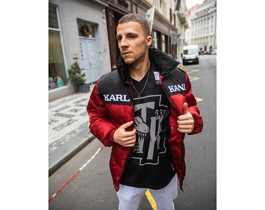 Péřová Bunda Karl Kani - Retro Essential Puffer Jacket - Red