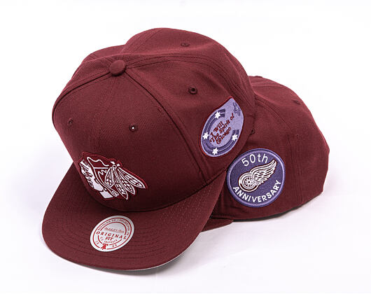 Cap Mitchell & Ness - NHL Fashion Basic Snapback - Chicago Blackhawks - Dark Purple