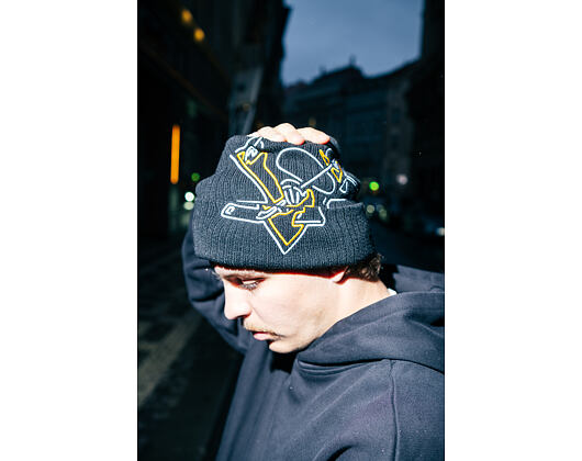 Beanie Mitchell & Ness - NHL Line Light Knit - Pittsburgh Penguins - Black
