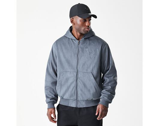 Jacket New Era - NBA Suede Hooded Jacket - Chicago Bulls - Grape