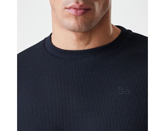 Tee New Era - Branded Longsleeve Waffle Tee - Black