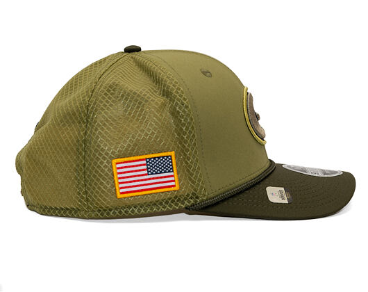 Cap New Era - NFL25 "Salute to Service" - 9SEVENTY Stretch-Snap  Bay Packers 