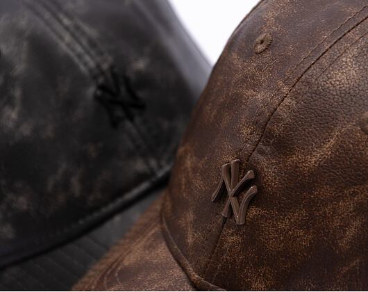 Womens Cap New Era - MLB Worn PU 9TWENTY - NY Yankees - Brown