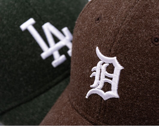 Cap New Era - MLB Melton Wool 9FORTY - Detroit Tigers - Brown / White