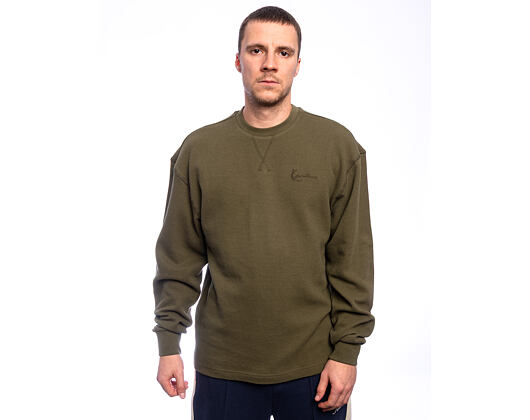 Long Sleeve T-Shirt Karl Kani - Signature Boxy Waffle Longsleeve - Green