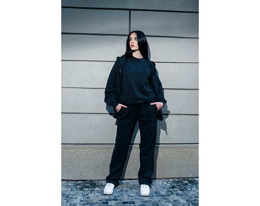 Pants New Era - Branded Washed Straight Sweatpants - Black