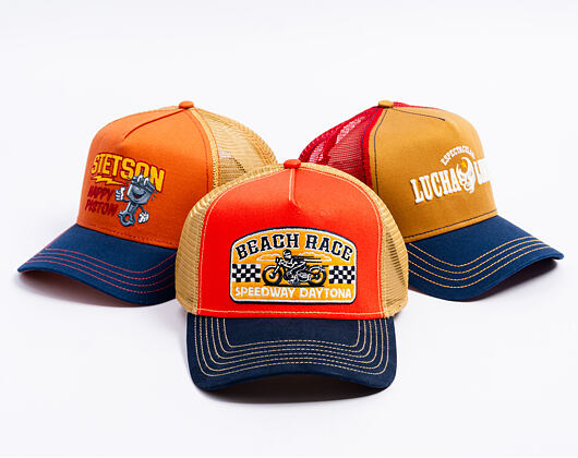 Stetson - Trucker Cap Beach Race by FWS - Blue/Orange