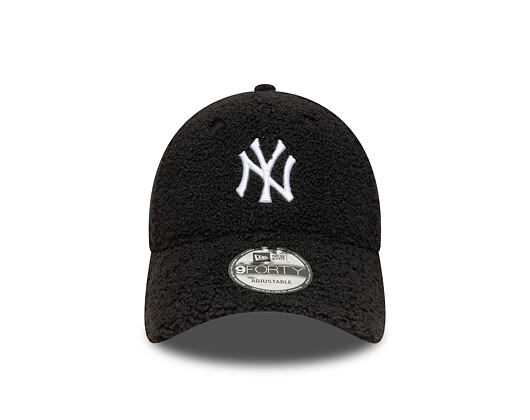 Cap New Era - MLB Winter Borg Teddy Fleece 9FORTY - NY Yankees - Black / White
