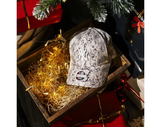 Womens Cap New Era - MLB Snake 9FORTY - NY Yankees - Gray / White