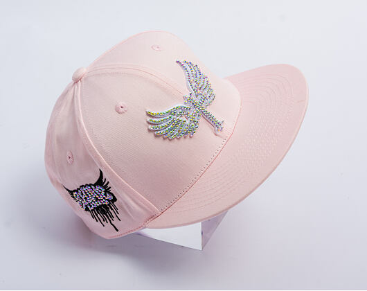 Kšiltovka Reflection Luxury Shine Loud Snapback - Baby Pink/ White