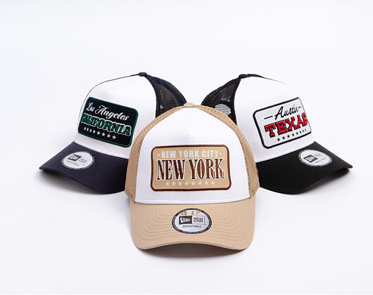 Cap New Era - Branded Location Patch 9FORTY Trucker - Camel
