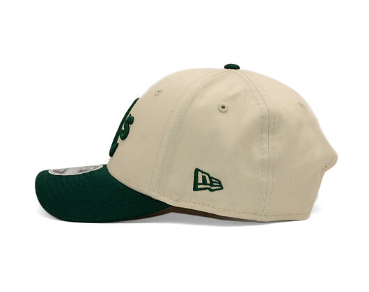 Cap New Era - MLB Colorblock 9FORTY M-CROWN - Oakland Athletics - Cream