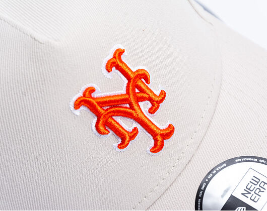 Cap New Era - MLB Outline Script 9FORTY A-Frame - NY Mets - Stone