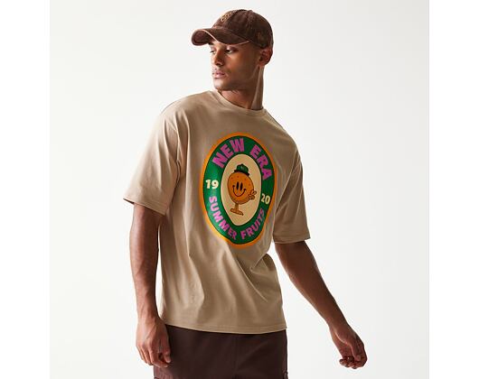 Tee New Era - Fruit Graphic Oversized Tee - Camel