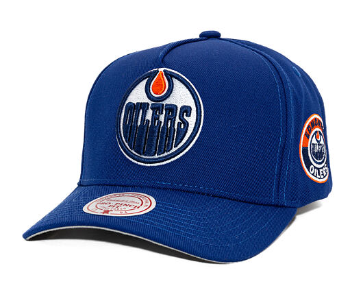 Mitchell & Ness - Edmonton Oilers - Double Clutch Pro Snapback - Navy